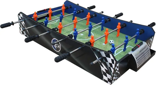 Miniatura 2 de KICK Convoy - Mini mesa 4 en 1 de 40 pulgadas (azul) - Juego de mesa de juego combinado para sala de juegos, niños, futbolín, fútbol americano