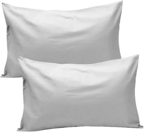 Miniatura 8 de Fundas de almohada de algodón peinado de 600 hilos (paquete de 2) tamaño Queen de 20.0 x 30.0 in, color rosa claro liso Rosa Claro (Sólido)