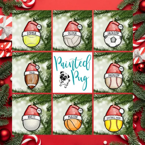 Miniatura 9 de Gorra de béisbol personalizada con sombrero de Santa para niños, jugador, entrenador, mamá, papá, abuela, nombre personalizado, impresa en MDF