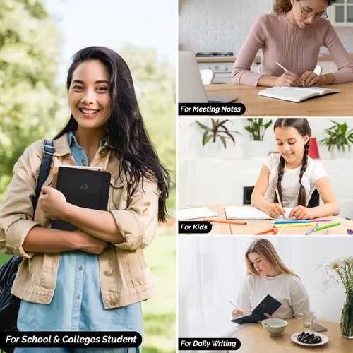 Miniatura 9 de Nextnoid Cuaderno rayado para hombres - Papel grueso de 120 g/m² - 160 páginas - Cuaderno de tapa dura A5 para el trabajo - Ideal para escribir