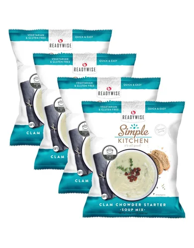 Miniatura 14 de Simple Kitchen - Mezcla de sopa de queso y brócoli, 17 porciones para preparación de comidas, vegetariana, sin gluten y liofilizada, sopa de brócoli