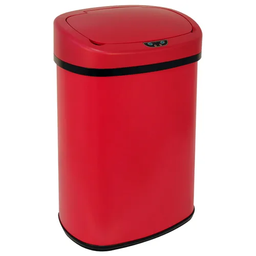 Miniatura 8 de HCY Basurero de cocina automático de 13 galones de acero inoxidable con tapa, inteligente para cocina, oficina, sala de estar, baño (plateado)