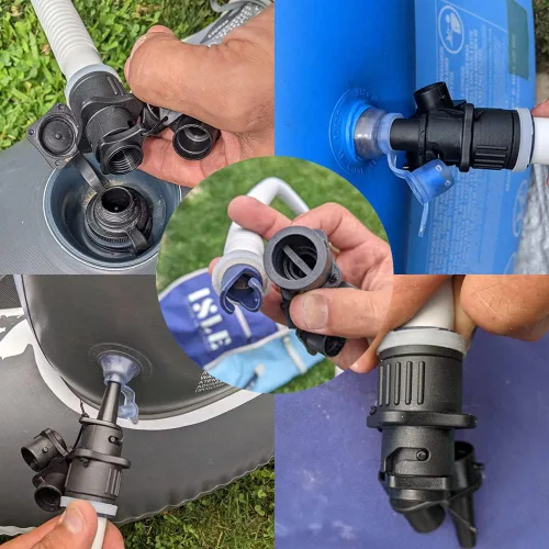 Miniatura 6 de Adaptador de bomba de SUP para barco inflable y válvula de cometa/Boston, adaptador de válvula de aire convencional estándar para bomba de aire