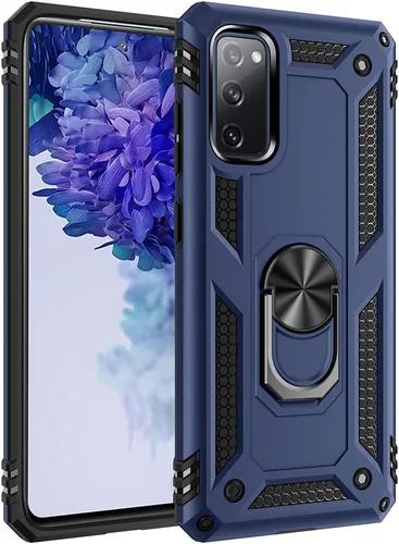 Miniatura 12 de Funda de grado militar para Samsung Galaxy S20 FE Funda Galaxy S20 FE 5G Funda 360 metal giratorio anillo soporte soporte Armadura resistente a