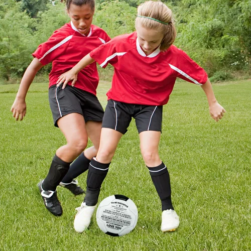 Miniatura 8 de KWOOD Balón de Fútbol Clásico Personalizado, Balón de Fútbol Grabado con Bomba Premium para Entrenamiento y Recreación, Disponible