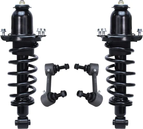 Miniatura 82 de Detroit Axle - Kit de 4 piezas RWD Puntales Delanteros Barras Estabilizadoras para Ford F-150 2021 2022 2023 2024, 2 Puntales con Resorte Helicoidal