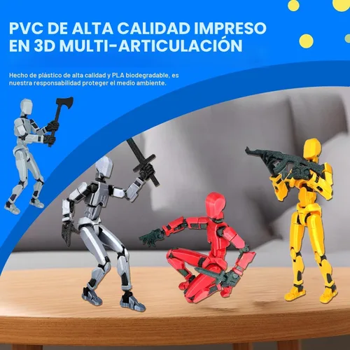 Miniatura 4 de MerryXD Figura de acción de Titan 13, figura de acción Lucky 13, figura de acción T13, figura de acción impresa en 3D con múltiples articulaciones