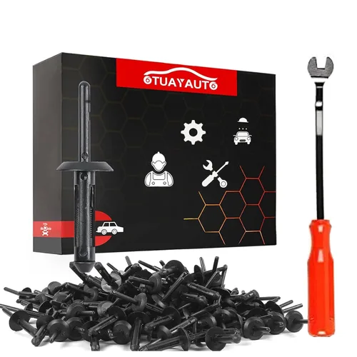 OTUAYAUTO 10184895 140 clips de retención de remaches de plástico para puerta de parachoques de guardabarros de repuesto para Jeep Wrangler 07-20