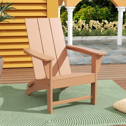 Miniatura 28 de WestinTrends Ashore - Silla plegable Adirondack moderna para exteriores (juego de 2), color marrón oscuro