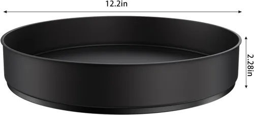 Miniatura 2 de VAEHOLD Lazy Susan - Especiero giratorio de acero inoxidable negro para armario de despensa - Bandejas decorativas contenedores de almacenamiento