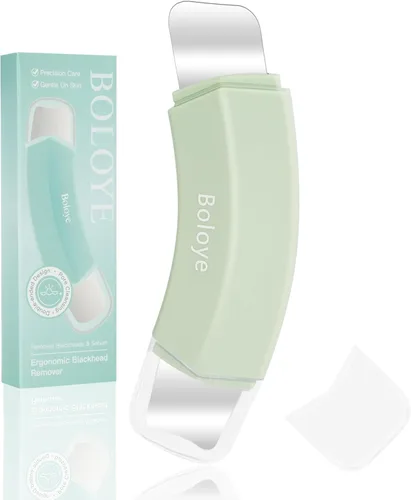 Miniatura 8 de Boloye Herramienta para quitar puntos negros, raspador facial de doble cabeza y limpiador de poros para limpieza facial profunda, raspador de nariz