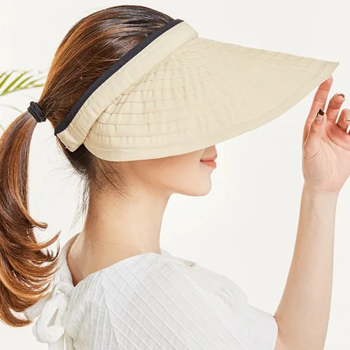 Miniatura 3 de Sombreros de sol de ala ancha ajustable, protección UV, visera de pesca de playa, plegable, multifuncional, grande