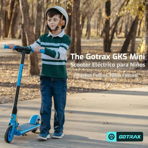 Miniatura 2 de Gotrax GKS Mini Electric Scooter for Kids 6-12, Max 3.75 Miles & 7.5 Mph by 150W Motor, 6'' Wheel, Thumb Control Easy to Ride & Assemble Azul