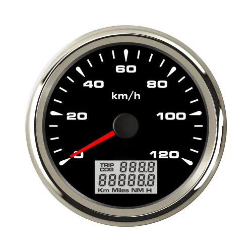 Miniatura 13 de ELING Universal 0-120KM/H Auto GPS Velocímetro Odómetro Velómetro con 8 diferentes retroiluminación 3.346 in 9-32V