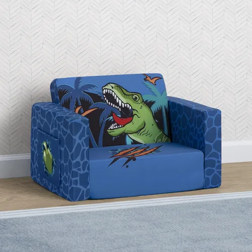 Miniatura 7 de Delta Children Dinosaur Cozee Silla Plegable para Relajarse - Convertible 2 en 1, Ligera y Portátil, de Silla a Tumbona para Niños Pequeños y Niños