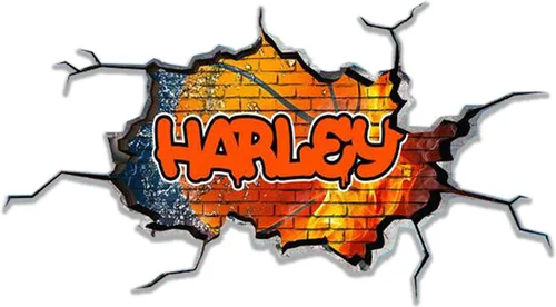 Calcomanía de pared personalizada con nombre de graffiti 3D, calcomanía decorativa de vinilo artística personalizada, extraíble, despegar y pegar,