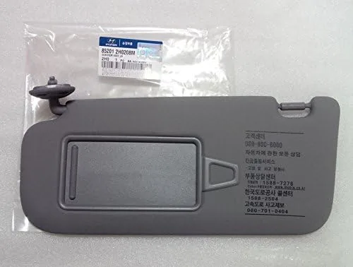 Hyundai Motors OEM Genuine 85201-2H020-8M parasol lado izquierdo chófer color gris, 1 unidad para Hyundai Elantra: Avante HD