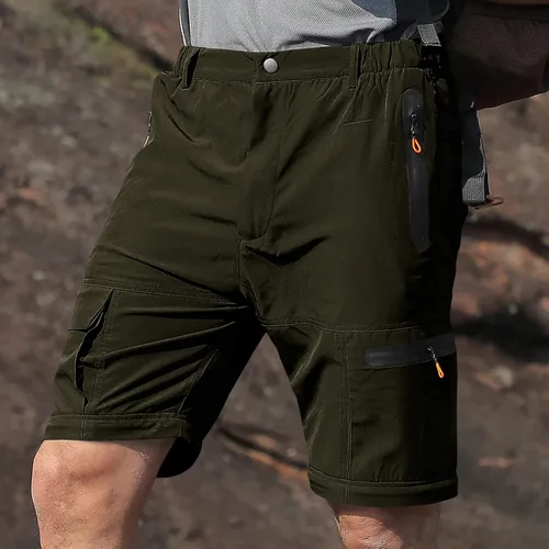 Miniatura 3 de WOONIMA Pantalones de senderismo convertibles al aire libre para hombre, de secado rápido, ligeros, con cremallera