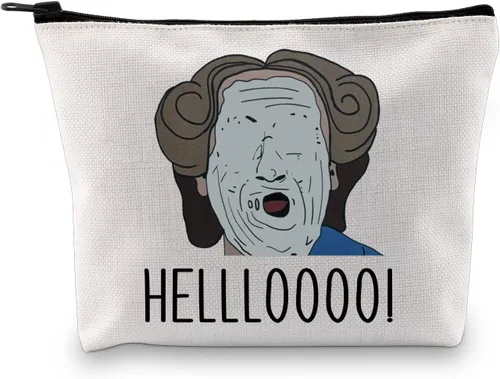 XYANFA Bolsa de maquillaje inspirada en la señora D de los años 90, regalo de película divertida para abuela, bolsa con cremallera para fanáticos de