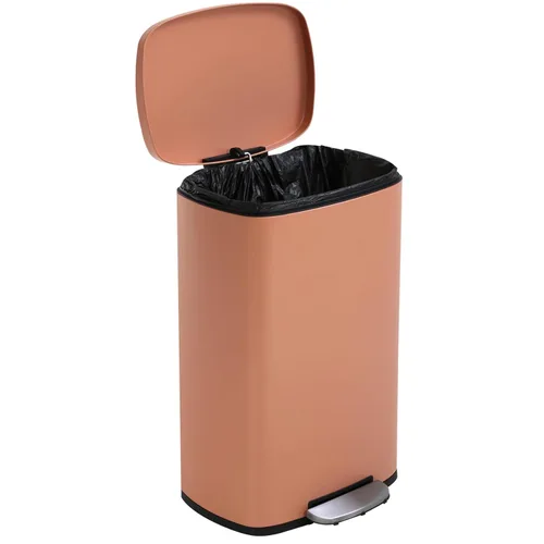 Miniatura 10 de BLKMTY Cubo de basura con tapa para cocina, oficina, baño, cubo de basura con pedal, cubo de basura de acero inoxidable con cubo interior extraíble