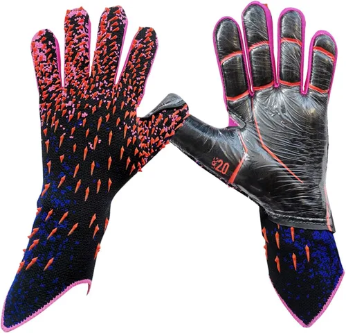 Miniatura 8 de N/A/A Guantes de portero, guantes de portero de fútbol, guantes de portero para niños con soporte para los dedos, guantes duraderos para adultos