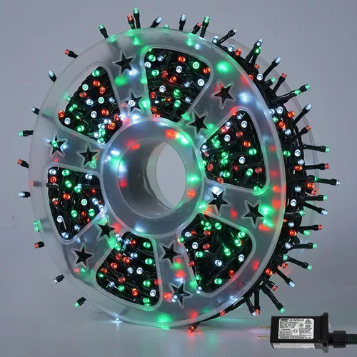 Miniatura 11 de YEGUO 200 luces LED de 66 pies para Navidad, exteriores, impermeables, cadena de luces blancas cálidas para interiores, 8 modos, cable verde, luz