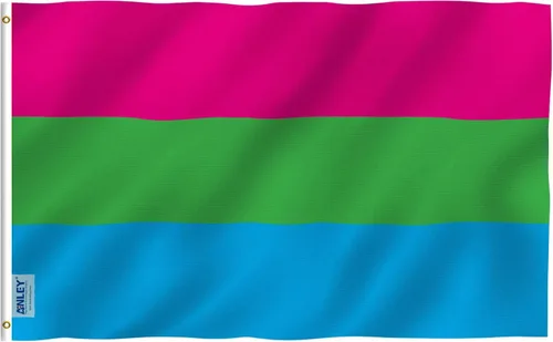 Miniatura 10 de Anley Fly Breeze - Bandera del orgullo abrosexual de 3 x 5 pies, color vivo y a prueba de decoloración, cabecera de lona y doble costura, banderas