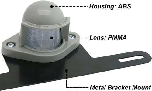 Miniatura 5 de Luz de matrícula LED [+Montaje con soporte] Lámpara de placa de número Luz de remolque Impermeable 12V/24V DC Luces de etiqueta de matrícula
