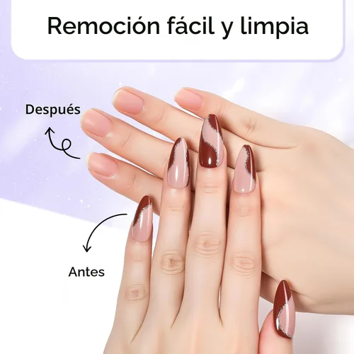 Miniatura 3 de Makartt Removedor de pegamento de uñas para uñas a presión, 1.06 fl oz (1.0 fl oz), sin hema, pegamento fácil de quitar, versátil para pegar