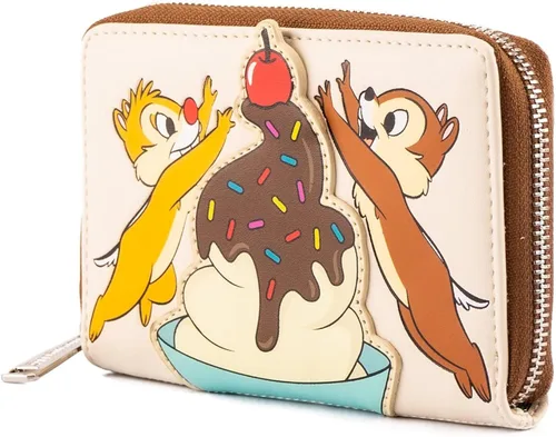 Miniatura 2 de Loungefly Disney Chip and Dale Cherry On Top - Cartera de piel sintética, Multi