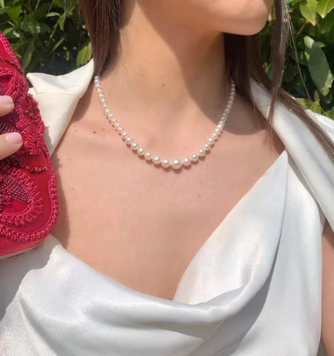 Miniatura 4 de Collar de oro blanco o amarillo de 14 quilates