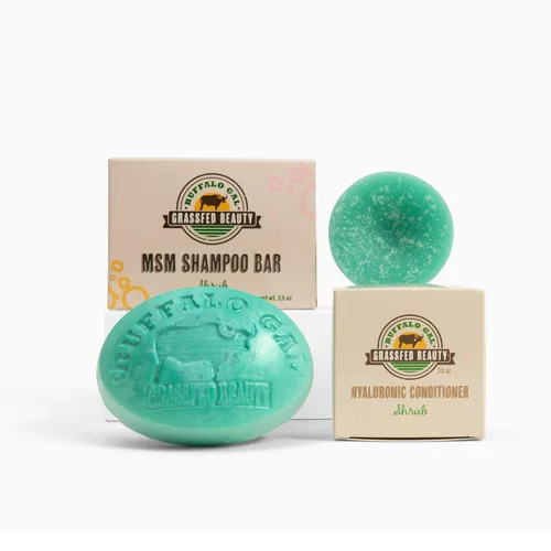 Miniatura 9 de MSM Barra de champú + barra de acondicionador de cabello hialurónico, champú y acondicionador de barra sólida para el crecimiento del cabello, sin