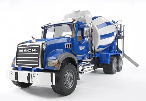 Miniatura 3 de Camión Mack mezclador de cemento y granito marca Bruder