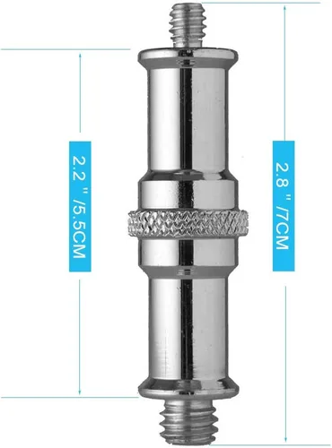 Miniatura 8 de WELLMAKING Soporte de luz, soporte de luz LED de 72 pulgadas, trípode de luz plegable inversa, 2 piezas estándar de 1/4 a 3/8 pulgadas, convertidor