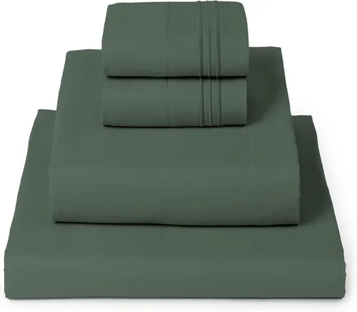 Miniatura 61 de Mellanni Juego de Sábanas Split King - Colección Icónica de 7 Piezas para Ropa de Cama, (Incluye 4 Fundas de Almohada), Bolsillo Profundo de 16 1394