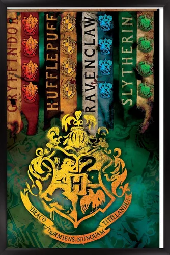 Miniatura 8 de Trends International The Wizarding World: Harry Potter - Póster de pared con crestas de la casa, 14.725 x 22.375 pulgadas, versión enmarcada