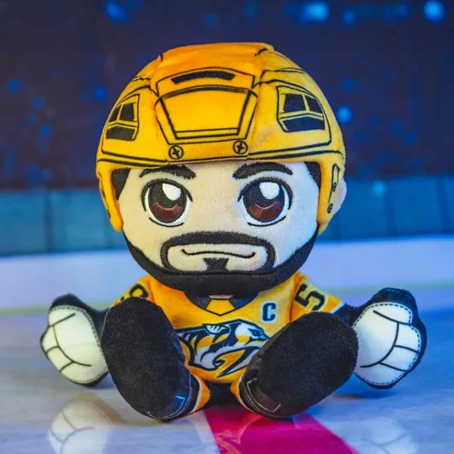 Miniatura 2 de Bleacher Creatures Nashville Predators Roman Josi - Peluche de 8 pulgadas de la NHL Kuricha sentado - Superestrella de la NHL inspirada en Chibi Los
