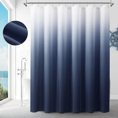 Miniatura 36 de Cortina de ducha para compartimento pequeño negra para hombres, 36 pulgadas de ancho, juego de cortinas de baño gris, cortinas geométricas estrechas
