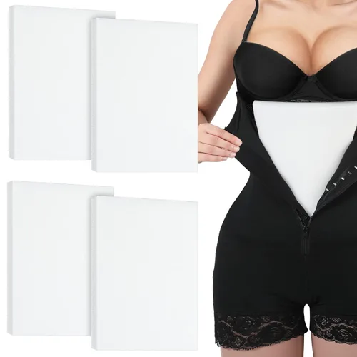 Sosation 4 almohadillas abdominales para después de la cirugía, láminas de espuma para recuperación después de la cirugía, para posteriores a la