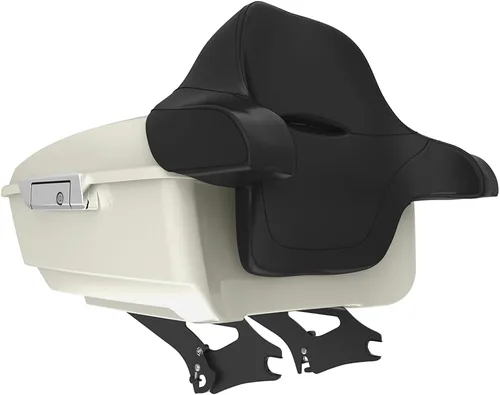 Miniatura 299 de King Tour Pack para Harley Alpine Green, cierre de paquete turístico, portaequipajes superior, soporte de montaje negro, placa de metal para Harley