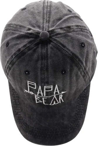 Miniatura 4 de MANMESH HATT Funny Dad Hats for Men, Papa Bear Gifts, Vintage Washed Distressed Embroidered Daddy Baseball Cap