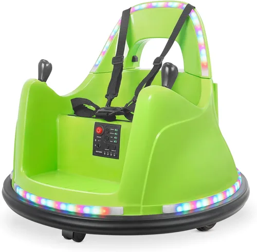Kidzone Automóvil chocón WiFi para niños pequeños y niños de 1,5 a 6 años, juguete eléctrico de 12 V con 2 velocidades, juguete chocón para montar