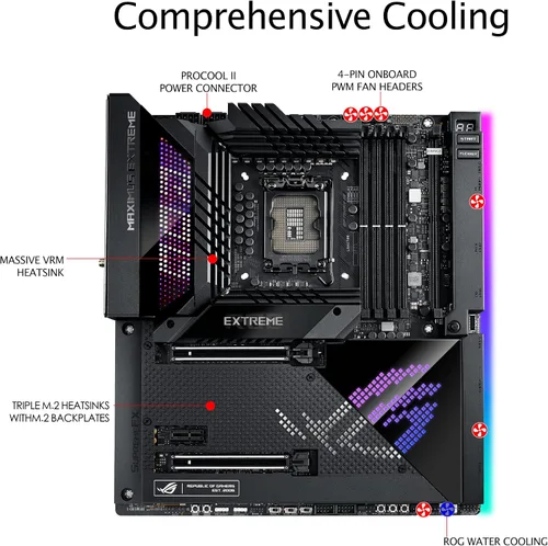 Miniatura 4 de ASUS ROG Maximus Z690 Extreme (WiFi 6E) LGA 1700 (Intel 12ª generación) EATX placa base
