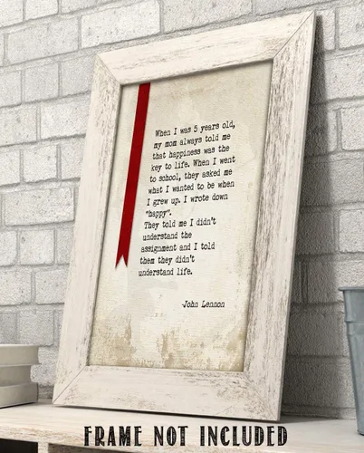 Miniatura 7 de AMERICAN LUXURY GIFTS I Want To Be Happy Lyrics - Arte de pared con música inspiradora, decoración de pared, estudio, hogar, oficina, impresión sin