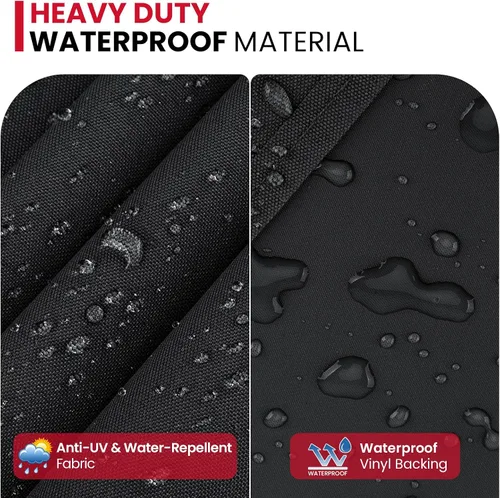Miniatura 4 de Unicook Funda para parrilla compatible con Weber Q2000 Q300 Q3000 Q3200 Series con carro, en comparación con Weber 7112, resistente al agua