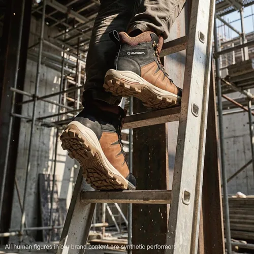 Miniatura 5 de SUREWAY Men's 6" Waterproof Work Boots - Soft Toe,Leather Lace Up,EH Rated, Slip Resistant Outsole for Construction, Roofing & Hunting Work Boots