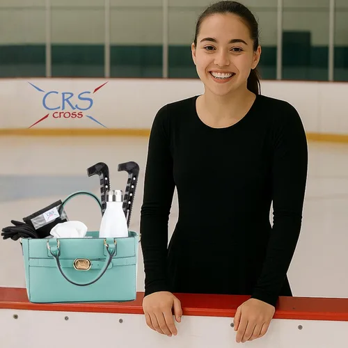 Miniatura 169 de CRS Cross Rink Side Tote. Ice Skating Accessory Bag-Figure Skating, Roller, Inline Skaters, Dance, Cheer.Organizes Guards Water Bottle Phone