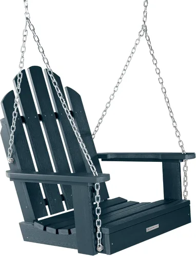 Miniatura 11 de highwood Classic Westport Adirondack - Columpio de porche para 1 persona, color negro