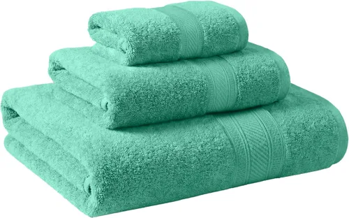 Miniatura 27 de Superior Juego de 2 toallas de baño de fibra larga 100% algodón peinado de 27.64 oz/m², para baño, ducha, cocina, súper suave, afelpado, altamente