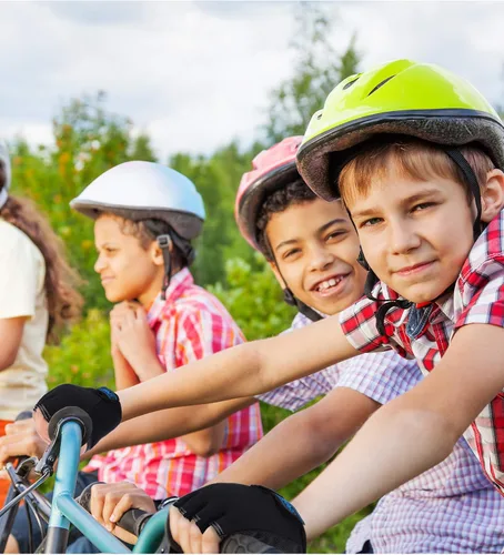 Miniatura 2 de Boao 3 pares de guantes de medio dedo para niños guantes de deporte antideslizantes de gel para niños Ciclismo de montar en bicicleta azul gris